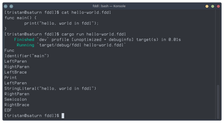 Parsing 'hello, world'