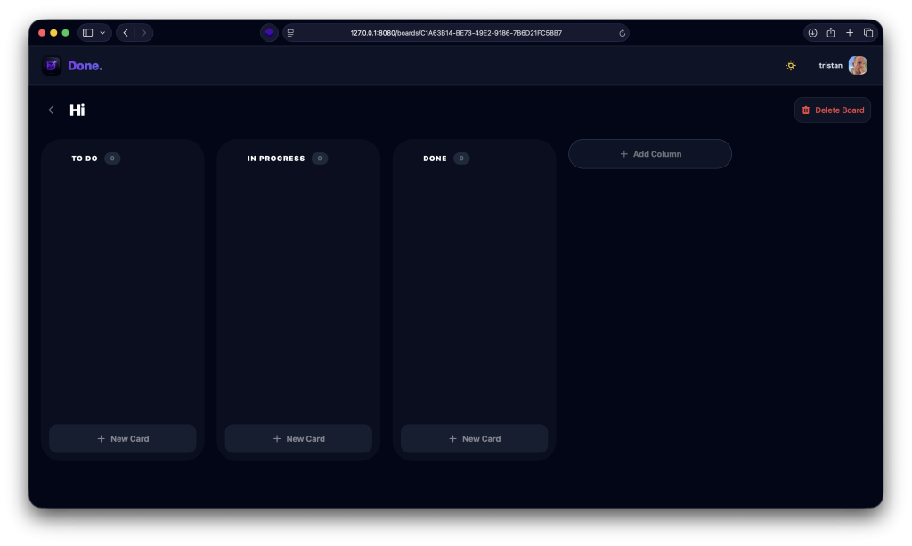 Screenshot of the boards themselves.