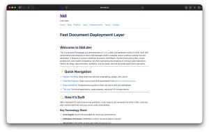Screenshot of the old fddl.dev