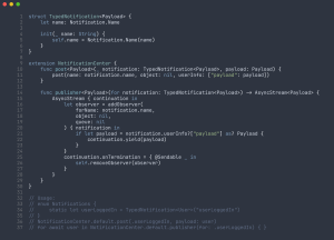 Generated image of a snippet of code using Freeze