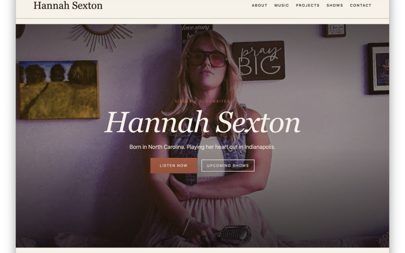 Hannah Sexton Artist Site
