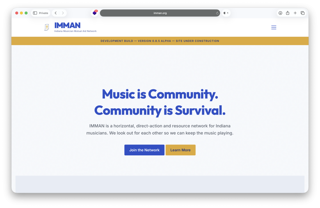 Screenshot of imman.org